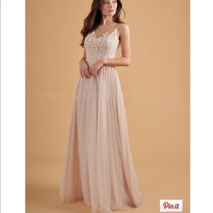 Jasmine Bridesmaids Formal Prom Tulle Lace Dress